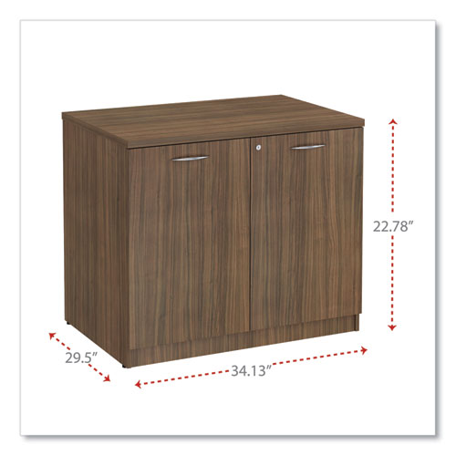 Alera Valencia Series Storage Cabinet, 34.3w X 22.78d X 29.5h, Modern Walnut Online