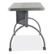 Teacher s Workpod Desk, 48  X 24  X 30 , Charcoal Slate Sale