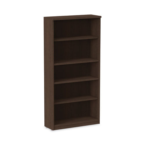 Alera Valencia Series Bookcase, Five-shelf, 31.75w X 14d X 64.75h, Espresso Supply