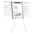 Tripod Extension Bar Magnetic Gold Ultra Dry Erase Easel, 29  X 41 , White Surface, Black satin Aluminum Frame Discount