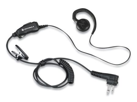 Swivel Monaural Over The Ear Earpiece With In-line Microphone And Push-to-talk, Black For Cheap