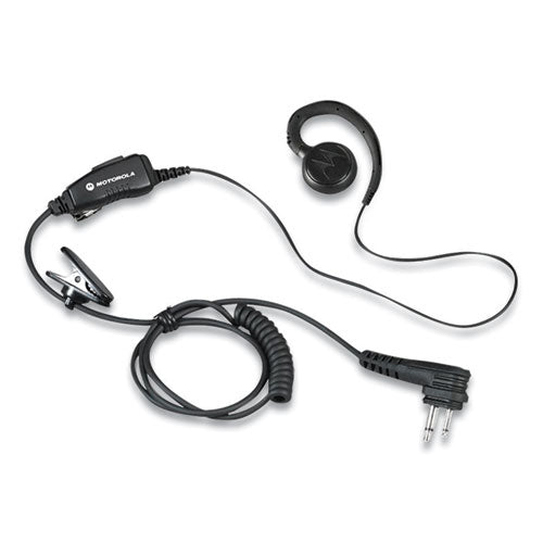 Swivel Monaural Over The Ear Earpiece With In-line Microphone And Push-to-talk, Black For Cheap