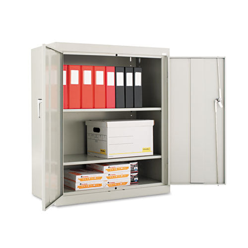 Assembled 42  High Heavy-duty Welded Storage Cabinet, Two Adjustable Shelves, 36w X 18d, Light Gray Online Sale