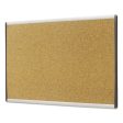 Arc Frame Cubicle Board, Cork Bulletin, 30  X 18 , Tan Surface, Satin Aluminum Frame For Cheap