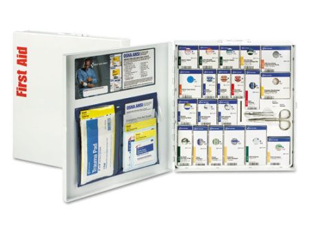 Smartcompliance General Business First Aid Station For 50 People, 241 Piece, Metal Case Online Sale