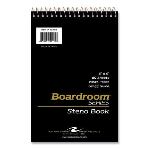 Boardroom Series Steno Pad, Gregg Rule, Brown Cover, 80 White 6 X 9 Sheets, 72 Pads carton For Discount