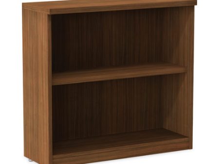 Alera Valencia Series Bookcase,two-shelf, 31.75w X 14d X 29.5h, Modern Walnut For Sale