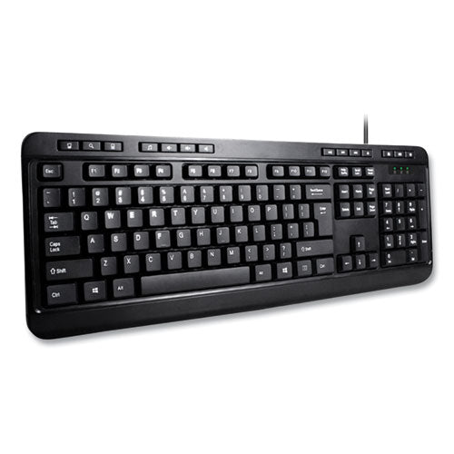 Akb132ub 118-key Mm Desktop Usb Keyboard, Black on Sale