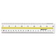 Acrylic Data Highlight Reading Ruler With Tinted Guide, 15  Long, Clear yellow Sale