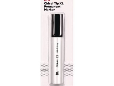 Xl Permanent Marker, Extra-broad Chisel Tip, Black For Discount