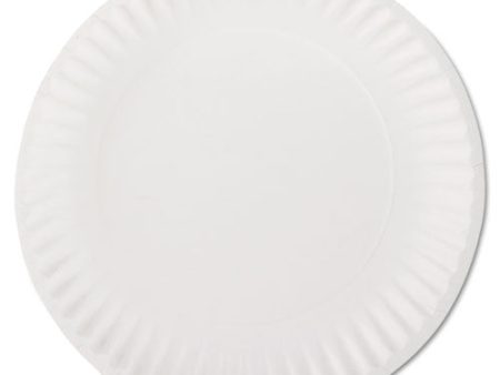 White Paper Plates, 9  Dia, 100 pack Supply