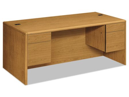 10700 Series Double Pedestal Desk With Three-quarter Height Pedestals, 72  X 36  X 29.5 , Harvest Online Sale