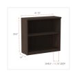 Alera Valencia Series Bookcase, Two-shelf, 31.75w X 14d X 29.5h, Espresso For Discount