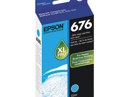 T676xl220-s (676xl) High-yield Ink, 2,400 Page-yield, Cyan Fashion