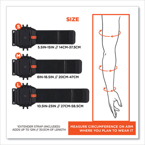 Squids 5545 Arm And Wrist Scanner Mount, Large 7 X 8.5 X 1.5, Elastic, Black Sale