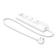 Kasa Smart Wifi 3-outlet Power Strip, 3 Ac Outlets 2 Usb Ports, White on Sale