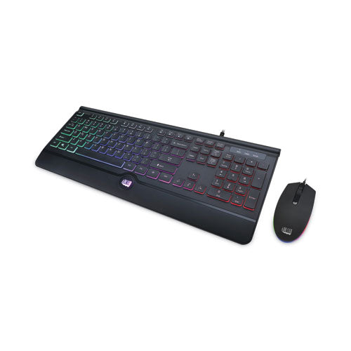 Backlit Gaming Keyboard And Mouse Combo, Usb, Black Supply