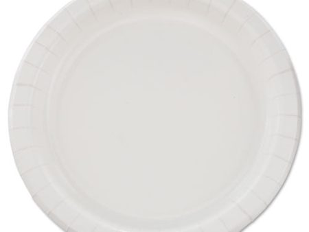 Bare Eco-forward Clay-coated Paper Dinnerware, Proplanet Seal, Plate, 8.5  Dia, White, 125 pack, 4 Packs carton Online now