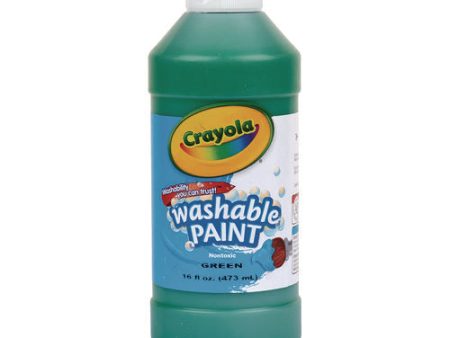 Washable Paint, Green, 16 Oz Bottle Online now