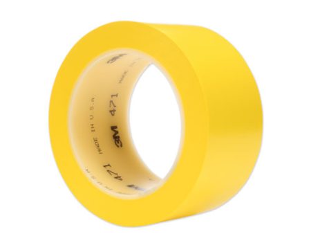 Vinyl Floor Marking Tape 471, 2  X 36 Yds, Yellow Online Sale