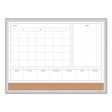 4n1 Magnetic Dry Erase Combo Board, Week month Planning, 24 X 18 (actual Size: 23 X 17), Tan wh Surface, Satin Aluminum Frame For Cheap