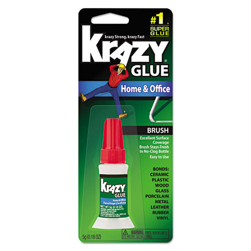 All Purpose Brush-on Krazy Glue, 0.18 Oz, Dries Clear For Sale