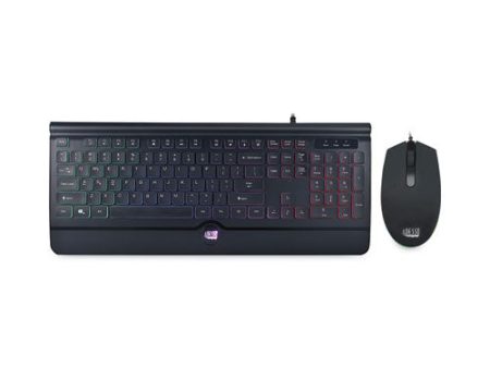 Backlit Gaming Keyboard And Mouse Combo, Usb, Black Supply