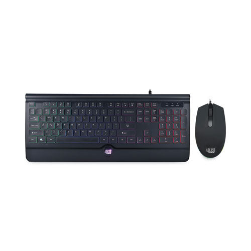 Backlit Gaming Keyboard And Mouse Combo, Usb, Black Supply