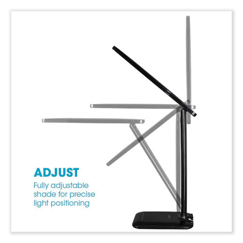 Wellness Series Slimline Led Desk Lamp, 5  To 20.25  High, Black on Sale