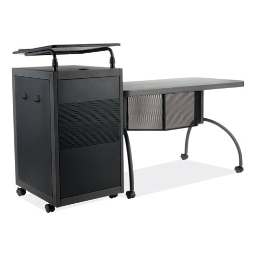 Teacher s Workpod Desk And Lectern Kit, 68  X 24  X 41 , Charcoal Gray Discount