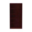 Alera Valencia Series Bookcase, Five-shelf, 31.75w X 14d X 64.75h, Mahogany Online