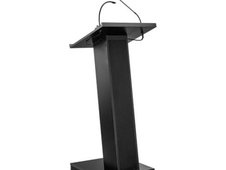 Zed Lectern With Speaker, 19.75 X 19.75 X 49, Black Online now