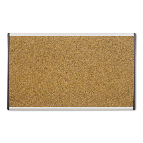 Arc Frame Cubicle Board, Cork Bulletin, 30  X 18 , Tan Surface, Satin Aluminum Frame For Cheap