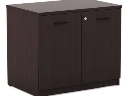 Alera Valencia Series Storage Cabinet, 34.13w X 22.78d X 29.5h, Mahogany Supply