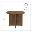 Alera Valencia Round Conference Table With Legs, 42  Diameter X 29.5h, Modern Walnut Cheap