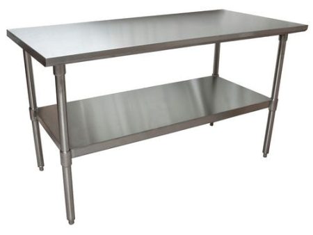 Stainless Steel Flat Top Work Tables, 60w X 30d X 36h, Silver, 2 pallet For Sale