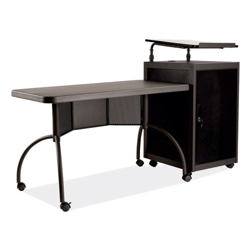 Teacher s Workpod Desk And Lectern Kit, 68  X 24  X 41 , Charcoal Gray Discount