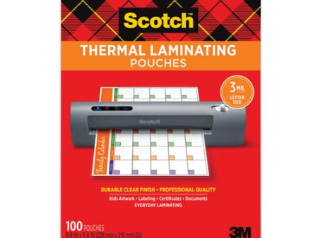 Laminating Pouches, 3 Mil, 9  X 11.5 , Gloss Clear, 100 pack Online