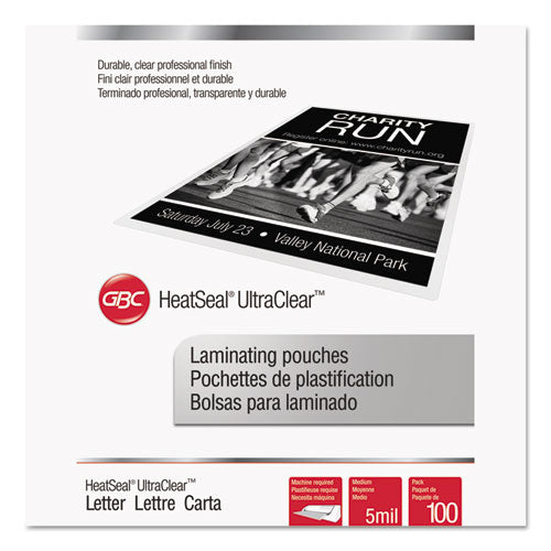 Ultraclear Thermal Laminating Pouches, 5 Mil, 9  X 11.5 , Gloss Clear, 100 box Discount