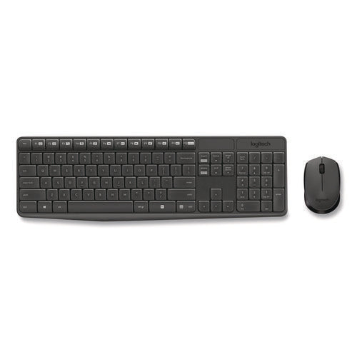 Mk235 Wireless Keyboard And Optical Mouse Combo, 2.4 Ghz Frequency, 33 Ft Wireless Range, Black Cheap