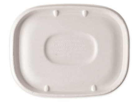 Fiber Lids For Fiber Containers, 8.9 X 6.9 X 0.4, Natural, Paper, 400 carton Supply