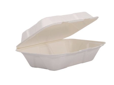 Compostable Molded Fiber Hinged Trays, Proplanet Seal, 6.34 X 9.06 X 1.97, Ivory, 200 carton Online