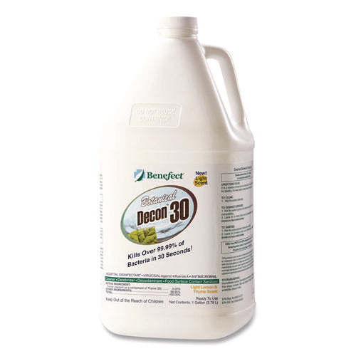 Botanical Decon 30 Disinfectant Cleaner, Light Lemon And Thyme Scent, 1 Gal Bottle For Discount