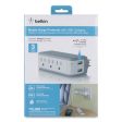 Surgeplus Usb Swivel Charger, 3 Ac Outlets 2 Usb Ports, 918 J, White Online now