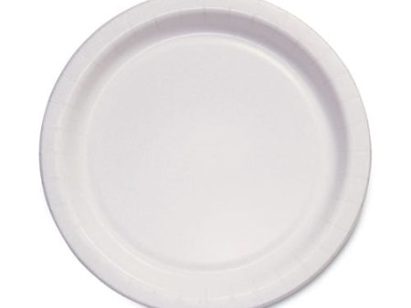 Bare Eco-forward Clay-coated Paper Dinnerware, Proplanet Seal, Plate, 6  Dia, White, 1,000 carton For Sale