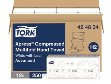 Xpress Compressed Multifold Hand Towels, 1-ply, 8.3 X 9.25, White, 250 pack, 12 Packs carton Discount