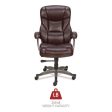 Alera Birns Series High-back Task Chair, Supports Up To 250 Lb, 18.11  To 22.05  Seat Height, Brown Seat back, Chrome Base Fashion