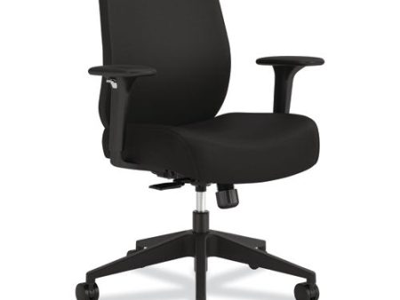 Altern Upholstered Low-back Task Chair, 16.5 To 19.56 Seat Height, Black Seat, Black Back, Black Base on Sale