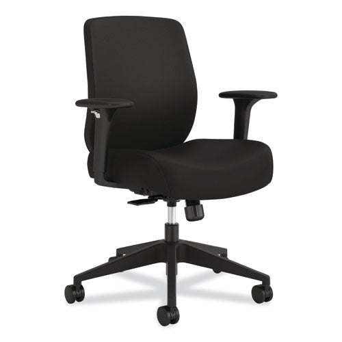 Altern Upholstered Low-back Task Chair, 16.5 To 19.56 Seat Height, Black Seat, Black Back, Black Base on Sale