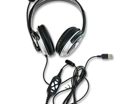 Zum Binaural Over The Head Headset, Black silver Online Hot Sale